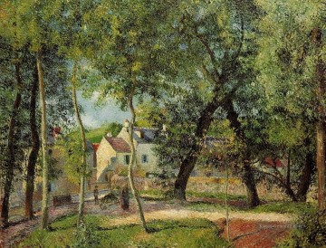  was Kunst - Landschaft bei Osny in der Nähe von Gießen 1883 Camille Pissarro